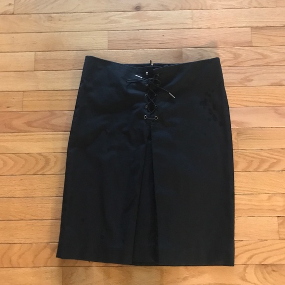 Gucci black lace up pencil skirt size 38 - Picture 2 of 10